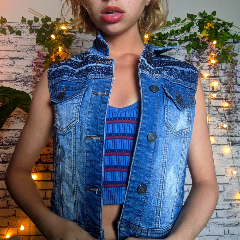 Vintage Jean Vest